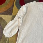 Aerie Oatmeal Cream Very Oversized Knit Material Crewneck Sweatshirt Size XS Photo 1