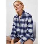 Rails Tripp Shirt Jacket Flannel Plaid Azure Sapphire Blue XL Western Shacket Photo 1