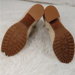 Violet & Red Loaded Knit Cuff Bootie Tan NWT Side Zip 2.5” Heel Size 8 Photo 2