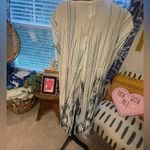 Women’s EUC Go by GoSilk Cap Sleeve Layered Flowy High Lo Silk Cap Sleeve Top L Blue Size L Photo 4