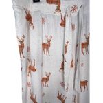 Joyspun Christmas Holiday Reindeer Lightweight Pajama Pants White Size L Photo 1