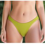 Aerie New AE Womens Sz Small Cheekier Bikini Bottom Waffle In Lime High Cut Photo 0