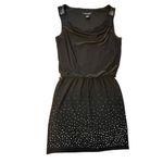 White House | Black Market  Black Sleeveless Studded Skirt Casual Dress Size XS Photo 4