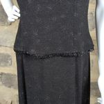 VTG Scott McClintock Millennium 2000 Dress Woman's 12 Black Glitter Gown Sparkle Photo 2