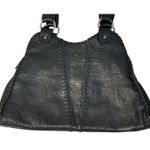 Fendi Vintage  Black Pebbled Leather Spy Bag Purse Braided Handles Handbag Photo 5