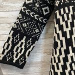 W by Worth Womens PS Cardigan Sweater Wool Blend Open Front Aztec Black & White Size undefined Photo 10
