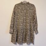 Sundays  Rowan Dress Size Medium in foliage floral green long sleeve cotton mini Photo 7