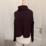  All Saints Chunky Eloise Berry Long Sleeve Sweater Mock Neck Fall Photo 1