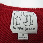 Peter Jensen Womens Wool‎ Blend Xmas Christmas Reindeer Sweater M Deer Ugly Knit Red Size M Photo 2