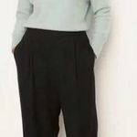 Vince  Black Wide Leg Trousers Pant Plus Size 1X Wool Blend Pleated Pull On Photo 0