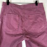 We The Free  Women's Pants Sz 30 Red‎ Maroon Bootcut Jeans Front V Side Zip Y2K Photo 8