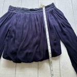 Lulus  Dark Blue Off-Shoulder Crop Top Size XS Photo 2