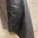 ASOS  Womens Black Faux‎ Leather Front Zipper Sleeveless Mini Dress Size 2 Photo 2