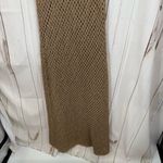 House of Harlow Women’s Large 1960 Revolver Crochet Maxi Dress Tan Photo 1
