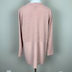 Clara Sun Woo Sweater Top Women Small Peach Pink Oversized Relaxed Asymmetrical Photo 6
