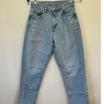 American Eagle  Mom Jeans size 4 light wash high rise y2k 90s Photo 0