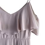 Birdy Grey ‎ Jane Convertible Chiffon Maxi Bridesmaid Dress with Slit in Taupe, S Photo 4