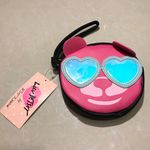 Betsey Johnson Hot Pink LBSuny Coin Purse Wristlet Photo 0