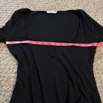 Good American  Stretch Jersey U Ring Bodysuit Long Sleeve Black- Size Medium (2) Photo 12