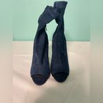 Liliana  suede navy blue‎ ankle boots with peek toe size 5 1/2 Photo 4