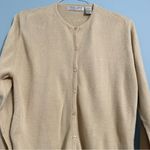 Carolyn Taylor  Button Down Cream Sweater Small Photo 6