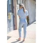 Free People Marci Denim Jumpsuit in Wash Clear Skies Size X-Small Photo 13