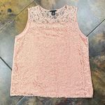 Adrianna Papell Women’s Pink Lace Overlay Career Tank Top XXL Photo 3