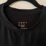 ADAY  Black Essentialist Short Sleeve T-Shirt Stretchy Oversized Women size Small Photo 2