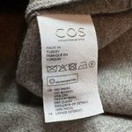 COS gray wool long sleeve cowlneck top size 4 Photo 7