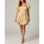 SELKIE The Villa Drawsring Ruched Mini Dress, Romantics, XL Photo 4