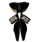 Bettye Muller  Women's Jamisen Velvet Floral Embroidered Slip On Flat Shoes Sz 6 Photo 8