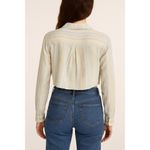 BDG  Urban Outfitters Striped Cropped Button Down Shirt Sz S Photo 1