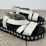 Sorel Roaming Crisscross Espadrille Chevron Pattern Sandals US8.5 Chalk $110 Photo 0
