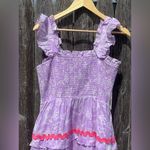 J.Marie The Vivian Tiered Ric Rac Midi Dress Purple Size L Photo 1