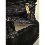 Lucky Brand  black leather zip-around wallet with a gold plate detail Photo 7