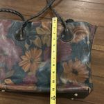 Patricia Nash  Tan Multicolor Leather Floral Handbag Tote Photo 5