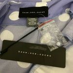 Know One Cares Jumpsuit L Polka Dot Tie Open Back V-Neck Lavender Women Photo 9