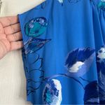 Apt. 9  Vibrant Blue Short Sleeve Floral Dress with Tie Waist, Size Large NWT Photo 2