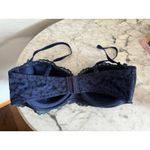 Victoria's Secret Victoria’s Secret Body By Victoria Lined Balconet Bra 36D Navy Lace Photo 1