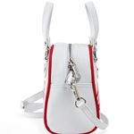Von Dutch WHITE AND RED TWO-TONE BOWLING BAG Y2K Photo 3