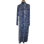 Marie Oliver  Blue and White Midi Dress Photo 5