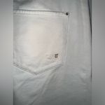 EAN 13 By Elena Renier White Rhinestone Stretch Straight Leg Pants Sz 44 (US 10) Silver Photo 6