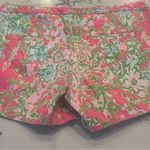 Lilly Pulitzer  Adie Shorts Southern Charm Pattern Size 4 Pink Green EUC Photo 7
