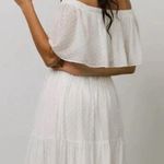 Baltic Born White Swiss Dot Tiered Off Shoulder Maxi Dress Photo 13