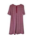 Anthropologie  Maeve Dora Large Shirt Dress Red Textured Lined Photo 2