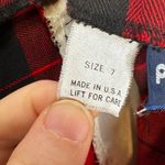 Palmetto's Plaid Red and Black‎ pencil Skirt vintage size 7 Photo 7