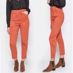 Joie  Mirenda Chili Red Orange Cotton Utility Crop Pants Size 10 Photo 2