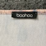 Boohoo  TIE DYE LONG SLEEVE RUCHED SIDE MINI DRESS Pink Size 10 US Medium M Photo 4