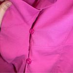 Jessica London  Pink Ruffle Button Front Blazer Jacket 26 Photo 6