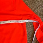 Stella & Dot  Soiree Top Blouse Light Gold Metallic Cuff Coral Orange Sz L Photo 3